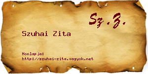Szuhai Zita névjegykártya